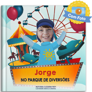 (Nome da crian�a) no Parque de Divers�es (meninos)