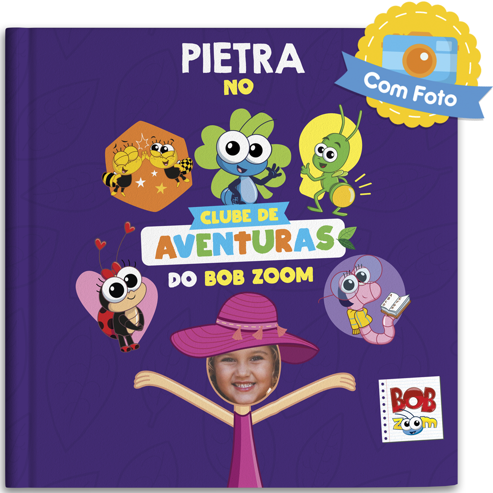 Livro infantil personalizado - Clube de Aventuras do Bob Zoom Livro infantil personalizado - Clube de Aventuras do Bob Zoom