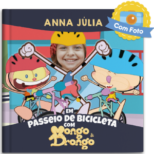 (Nome da Crian�a) em: Passeio de Bicicleta -  Mongo & Drongo (unissex)